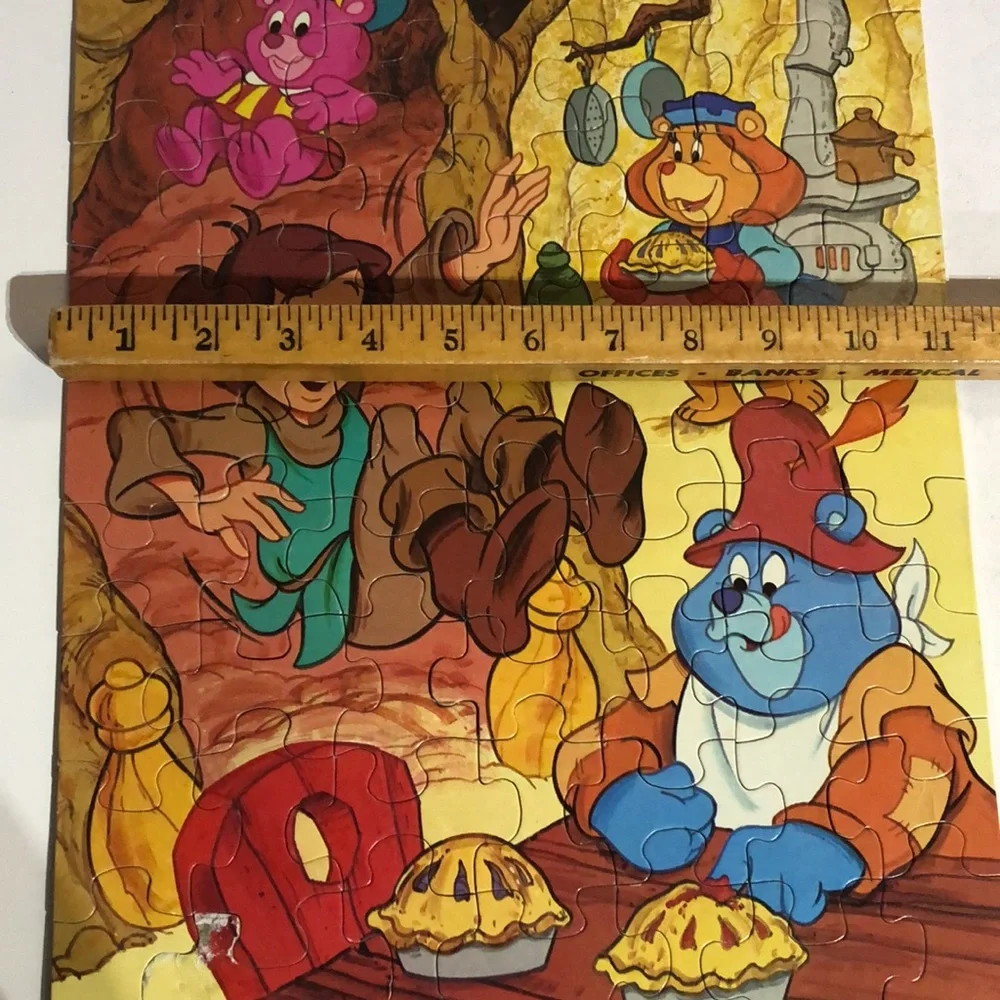 Disney Gummi Bears Cartoon Puzzle 1986 Gummi Bears Puzzle Vintage Disney